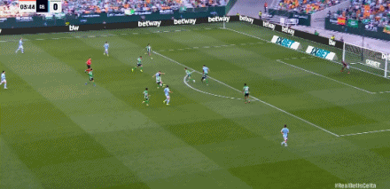 OD体育-半场：贝蒂斯0-1塞尔塔，胡特格拉首开记录